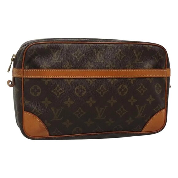 LOUIS VUITTON Monogram Compiegne 28 Clutch Bag M51845 LV Auth 128341 - Picture 1 of 16